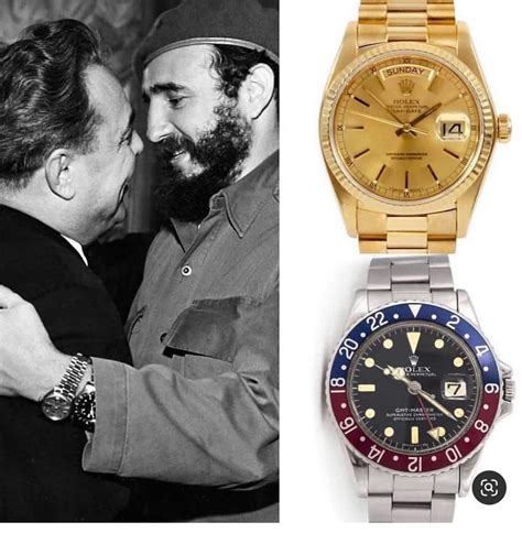 fidel castro 2 rolex|Fidel Castro smoking a cigar and wearing two Rolex watches .